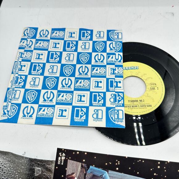1970s Japanese 45 Vinyl Record Blinded by the Light Manfred Mann's Earth Band - Picture 7 of 8
